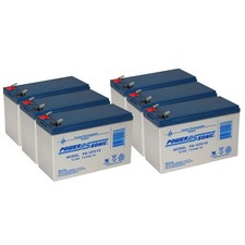 Power-Sonic 12V, 7Ah, AGM F2 Terminal Battery Replaces APC UPS SMT750US - 6 Pack