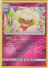 Lightly Played Whimsicott - 144/236 - Rare - Reverse Holo Pokemon Unified Minds on eBay