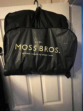 Moss Bros Light Blue Slim Fit 2 Piece Stretch Suit 30W 32L Chest 30in