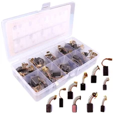Universal 48Pcs Carbon Motor Brush Set (10 Sizes), Electric Motor Brushes, Po