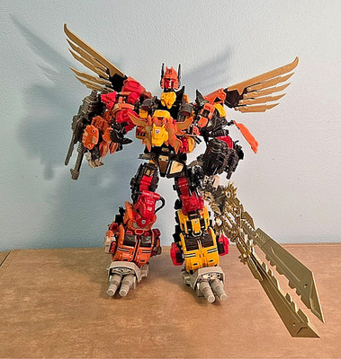 99% Complete Transformers JINBAO Predaking Combiner FERAL REX