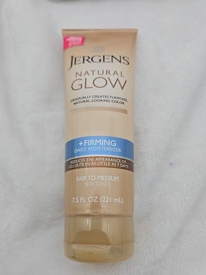 Jergens Natural Glow +FIRMING Moisturizer ~Self Tanning Lotion~Fair to Medium