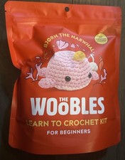 The Woobles Bjorn the Narwhal Valentine  s Crochet Kit   Limited Edition   New