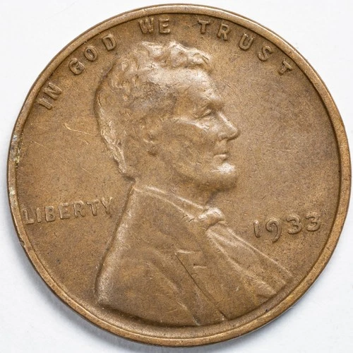 1933-P Lincoln Wheat Penny Cent Extremely Fine (XF)