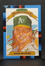 1988 Donruss - Diamond Kings Mark McGwire #1-RARE  PRINT ERROR Upper left border