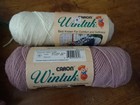 Lot 7 Vtg skeins CARON WINTUK yarn-100%acrylic-worsted-3.5 oz-Fir,Off white,Rose — photo 4
