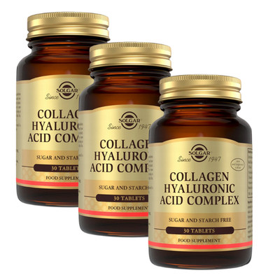 Solgar Hyaluronic Acid Complex 120 mg 30/60/90 Tabletten Gelenke Haut Haar