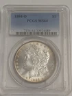 NO RESERVE 1884-O New Orleans Morgan Silver Dollar PCGS Graded MS64 Rim Toner
