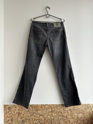 Dolce & Gabbana Vintage Boot Cut Low-rise Jeans Gray Dark Women