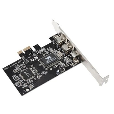 PCI-E 3 Port FireWire Erweiterungskarte 2x 6-Pin 1394b + 1x 4-Pin 1394a, 800Mbps