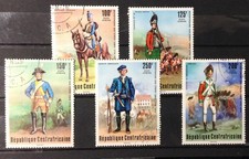 CENTRAL AFRICAN REPUBLIC - 1976 MILITARY DRESS UNIFORMS      cto       #25013