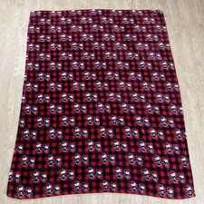 2017 BERKSHIRE PEANUTS VELVETSOFT CHARLIE BROWN PLAID BLANKET THROW 55" X 70"