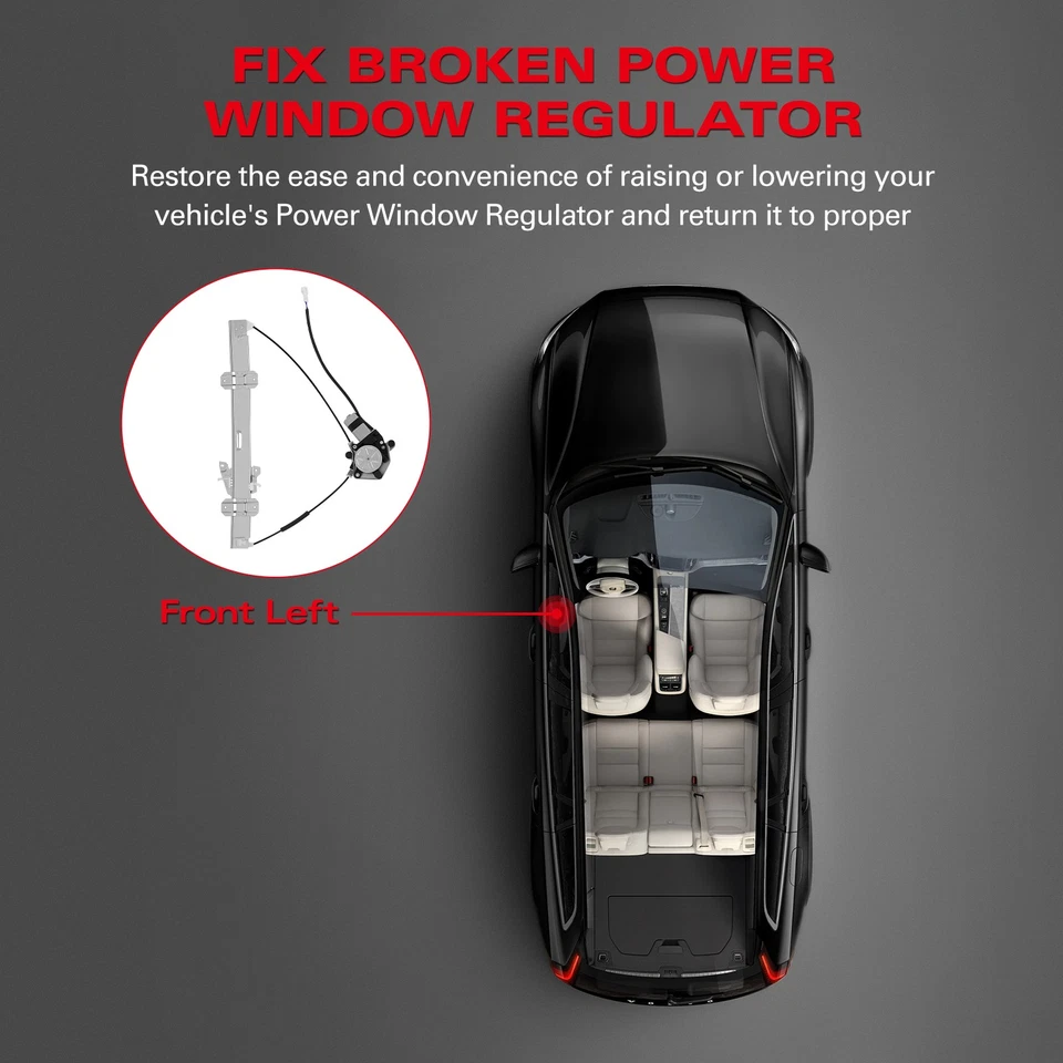 For 2002-2006 Suzuki XL-7 Front Driver Side Window Regulator with Motor 741-974 - Imagem 4 de 4