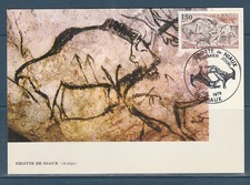carte  1er jour   grotte de  09 Niaux        1979                h