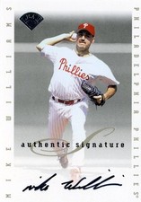Mike Williams 1996 Leaf  Authentic Signature Series On Card Autograph Auto