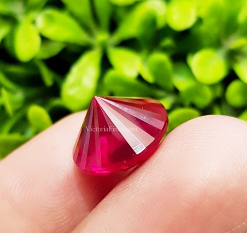 12.80 Crt Natural Red Ruby Red Color Ring Size Round Shape Loose Gemstone - Picture 6 of 7
