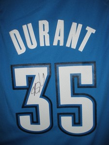 kevin durant signed jersey