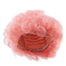Lot of 3 Antina's Pink Curly 8" Doll Wigs