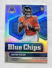2021 Mosaic Justin Fields Blue Chips Silver Prizm Parallel Rookie #4 💥💥💥