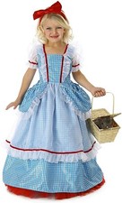 2pc Dorothy Wizard of OZ Princess Halloween Costume Gown Dress Child M 8-10