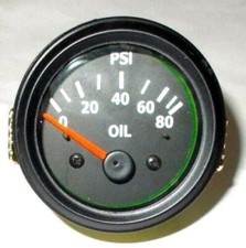 2 52mm Electrical Oil Pressure Gauge -black Housing