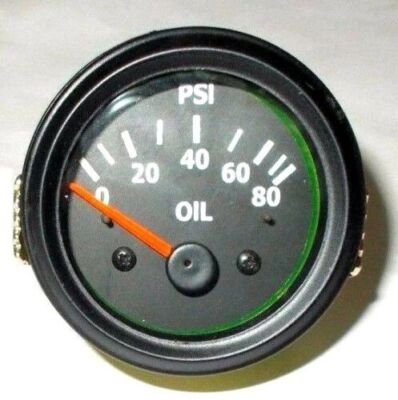 #ad 2quot; 52mm Electrical Oil Pressure Gauge Black Housing $15.29