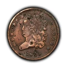 Photo of a 1825-P Half Cent from an eBay listing that sold on Jul 8, 2026