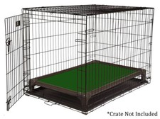 Kuranda Indoor Dog Crate Bed - Walnut Frame - Cordura Fabric - Hunter Green