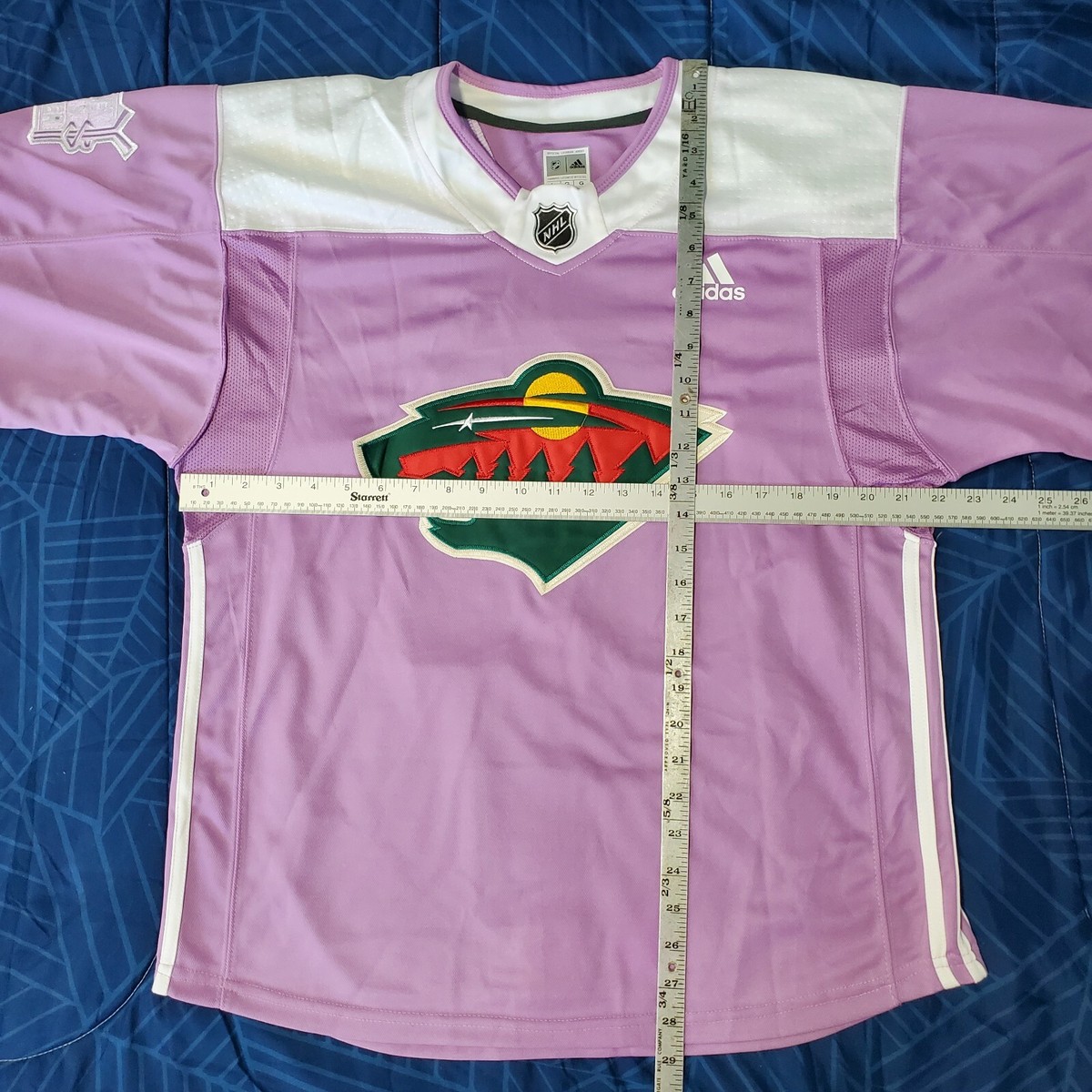 Adidas Minnesota Wild Mikael Granlund Hockey Fights Cancer Jersey
