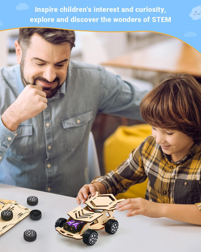 STEM Kits for Kids Age 8-10, 5 Set Wooden Model Car Kits, STEM Toys for Ages 8-1 - Picture 5 of 12