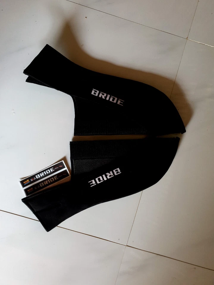 Protector lateral asiento cubo completo BRIDE VIOS III, Low Max negro ×2 Alcantara fabri Foto 4 de 4