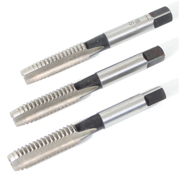 Hss Handgewindebohrer Set 7/16 Gewindebohrer Fertigschneider Bohrer Gewinde-image