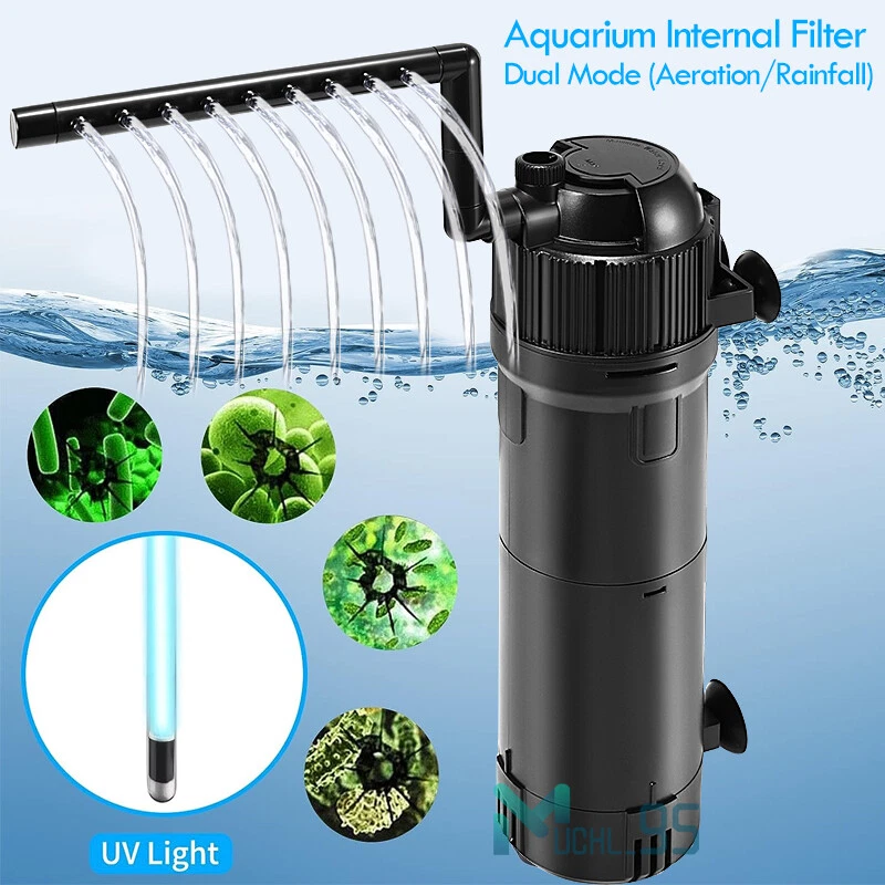Internal Aquarium Fish Tank Filter Submersible Water Pump Oxygen UV Filter Pump