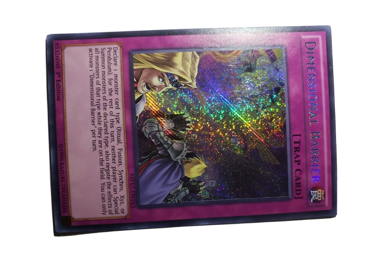 Yu-Gi-Oh! TCG Dimensional Barrier 2017 Mega-Tin Mega Pack MP17-EN163 1st  Edition