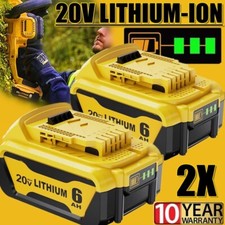 2PACK For DeWalt 20V 20 Volt Max 5.0 6.0AH Lithium Ion Battery DCB206-2 DCB205-2