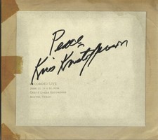 Cedar Creek Sessions * by Kris Kristofferson (CD, 2016, KK Records) Signed