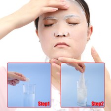 50pcs Disposable Cotton Compressed Mask Natural DIY Facial Skin Face Sheet Pape