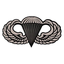 Para Wing Vinyl Transfer Bumper Sticker Army Decal 5"