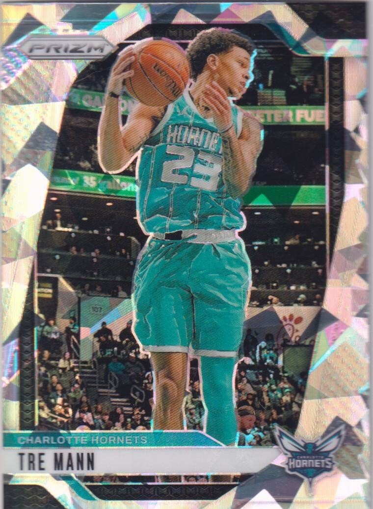 2024-25 Prizm Basketball - Tre Mann - Silver Cracked Ice Prizm - 179