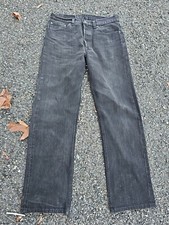 Vintage 90s Levi  s 501 Black Denim Jeans Mens Size fits 33x30 Straight Made USA