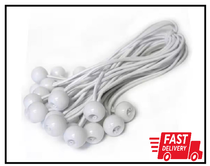 8-inch Ball Bungee Cord, Cord Is 16-inches Stretched And 1-inch Plas
