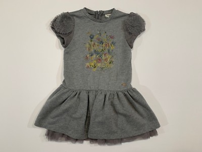 mayoral grey dress MAYORAL Size 104 cm 4 Girls Dress Short Sleeve Dress Gray