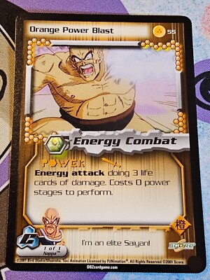 Orange Power Blast 2001 Score Unlimited Dragon Ball Z DBZ TCG #55