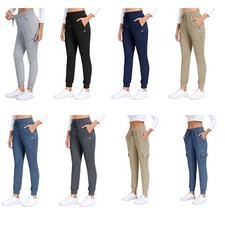 Women Jogger Sweatpant Micro-fleece Lined Fall Winter Thermal Hiking Athletic