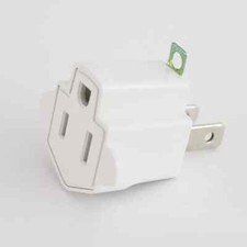Wall Plug Electrical Power GROUNDING ADAPTERS 3 Prong Socket to 2 Prong Plug