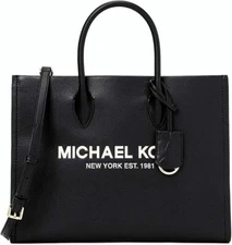 Michael Kors Mirella Medium Tote Bag in Black/White Multi❤️❤️great discount!!
