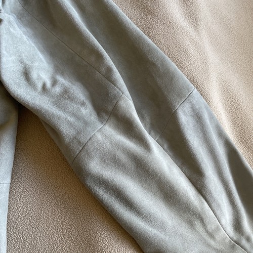 HUGO BOSS Soft Light Gray Grey Suede Field Jacket Coat Made In Turkey 47 Vintage - Picture 10 of 20
