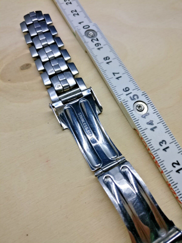 old 15.5 cm long Festina stainless steel wrist watch band bracelet collectible - Picture 11 of 13