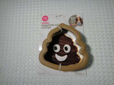 Poop Emoji Swirl Cookie Cutter Comfort Grip by Wilton Rosanna Pansino 
