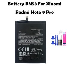 For Xiaomi Redmi Note 9 Pro Battery BN53 Replacement Tools